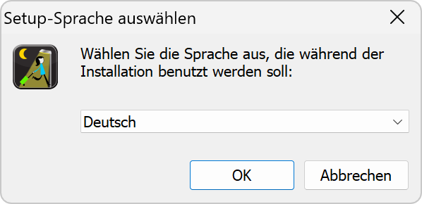 Einstellen der Sprache der Software